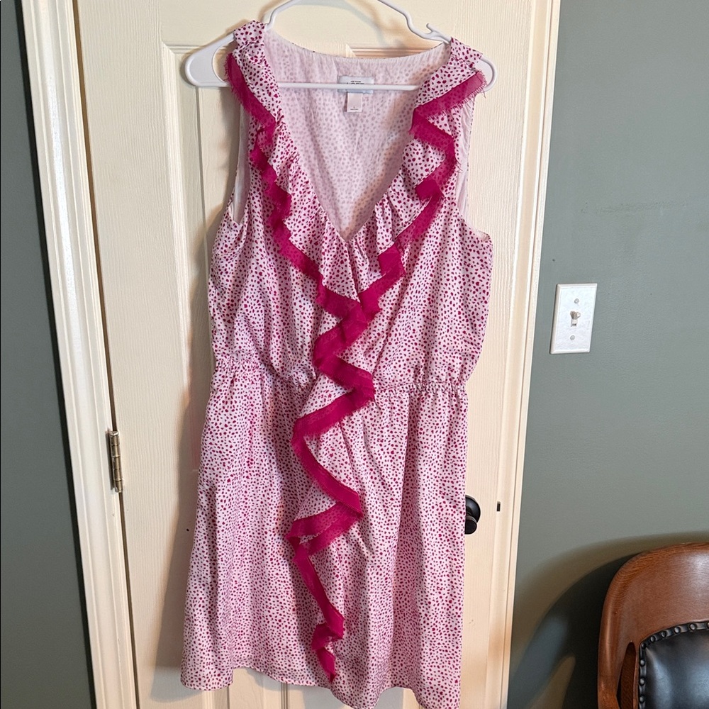LOFT Light Pink Patterned Dress